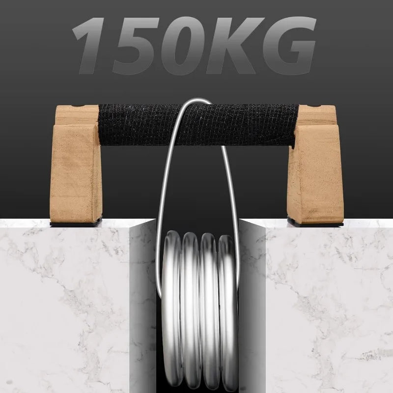 1Set/4pcs Wooden Parallettes Bars - Calisthenics Equipment with Non-Slip Base & Pushup Handles, Women & Men Strength Training