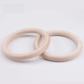 2Pcs/Pairs Wooden Portable Crossfit Gymnastics Rings Gym Shoulder Strength Home Fitness Training Physical Exercise Ring