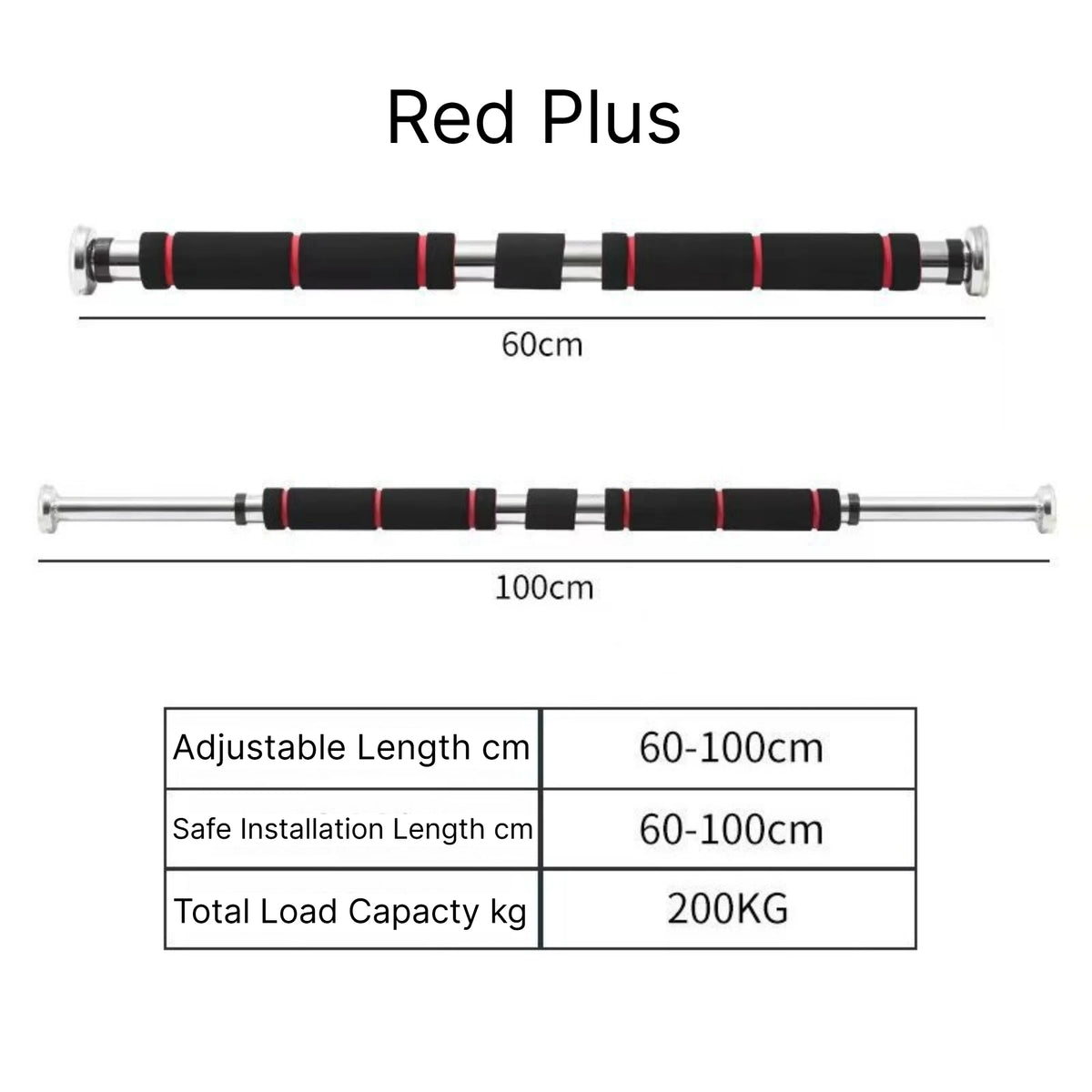 No Drill Doorway Pull Up Bar Adjustable Indoor Chin Up Bar Home Gym Strength Training Fitness Equipment for Door Frame