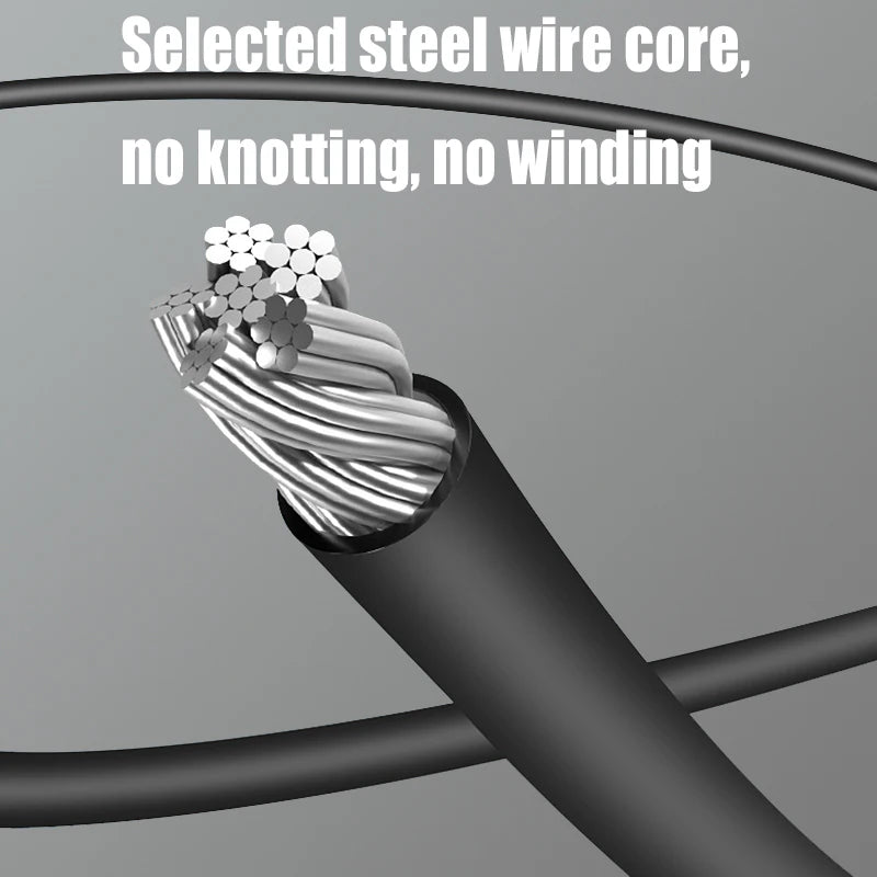Professional Speed Jump Rope with 360° Swivel Ball Bearings, 3 Meters Adjustable Rope Anti-Skip Handle for Fitness &MMA Training