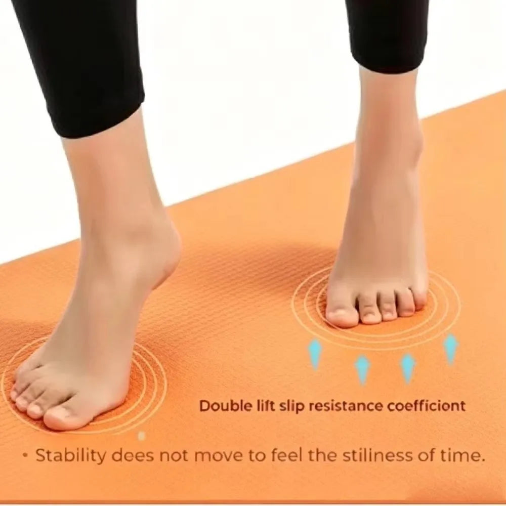 Multi-purpose 180×50cm Exercise Fitness Mat EVA Non-Slip Yoga Mat 6mm Thick Pilates Mat Gym Workouts