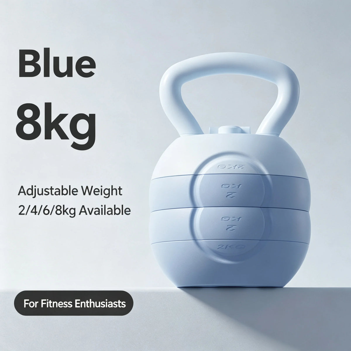 Adjustable Water Fillable Kettlebell 2-10KG Variable Weight Kettle Bell Portable Home Gym Equipment for Full Body Glute Leg
