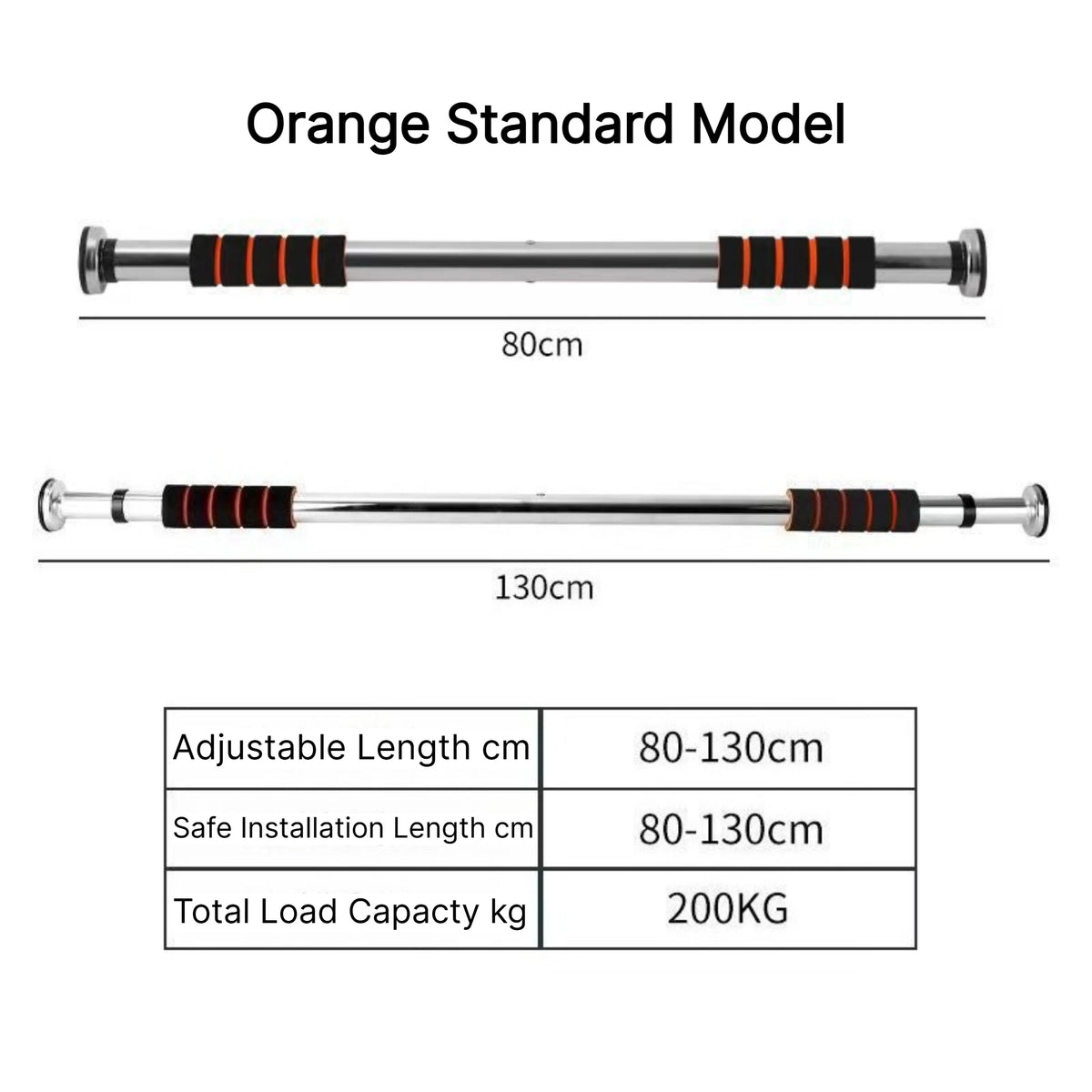 No Drill Doorway Pull Up Bar Adjustable Indoor Chin Up Bar Home Gym Strength Training Fitness Equipment for Door Frame