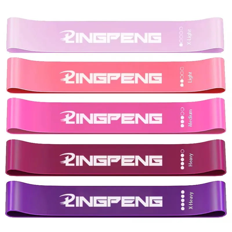 5pcs Fitness Resistance Bands Set-Include 5Colors,Exercise Tension Bands,Working Out,Exercise Gym,Yoga Training and Home Fitness