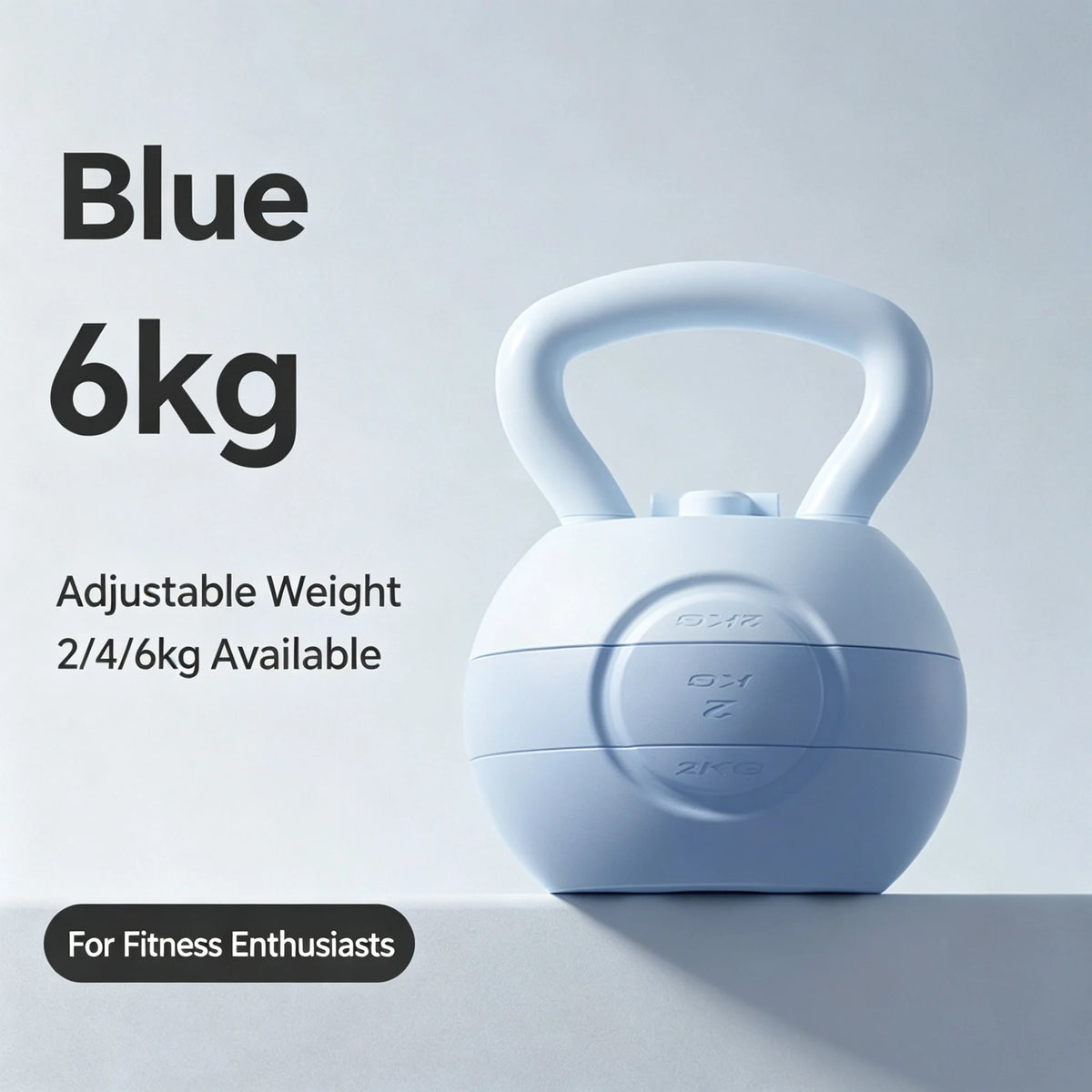 Adjustable Water Fillable Kettlebell 2-10KG Variable Weight Kettle Bell Portable Home Gym Equipment for Full Body Glute Leg