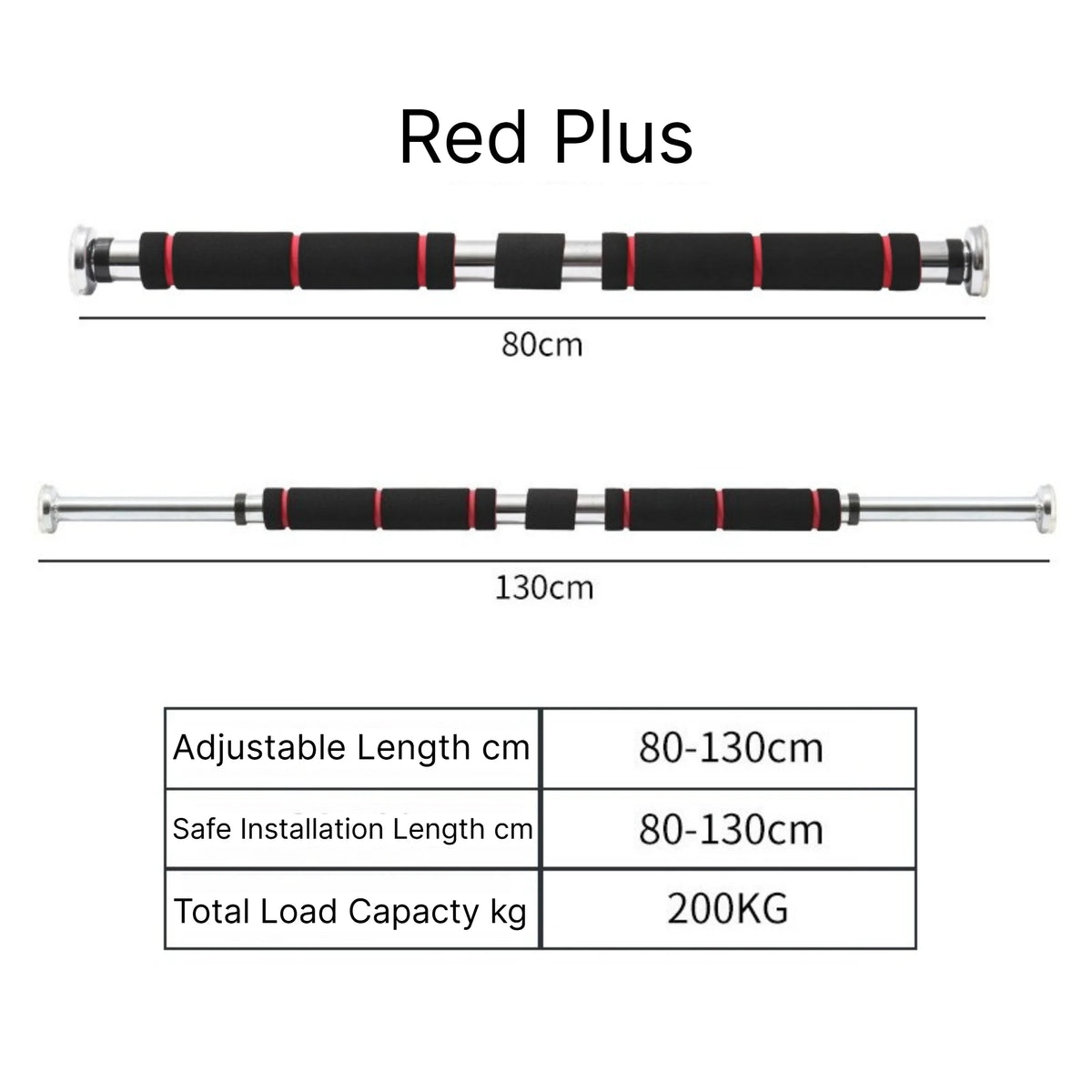 No Drill Doorway Pull Up Bar Adjustable Indoor Chin Up Bar Home Gym Strength Training Fitness Equipment for Door Frame