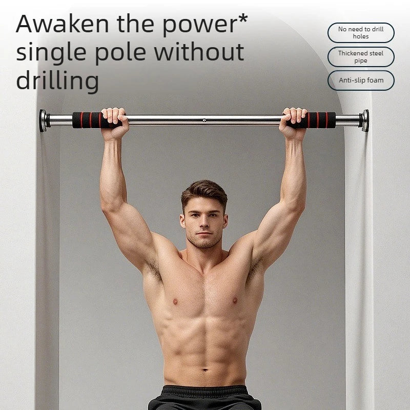 No Drill Doorway Pull Up Bar Adjustable Indoor Chin Up Bar Home Gym Strength Training Fitness Equipment for Door Frame