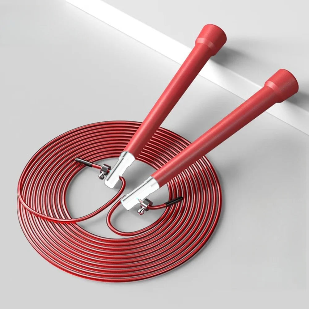 Professional Speed Jump Rope with 360° Swivel Ball Bearings, 3 Meters Adjustable Rope Anti-Skip Handle for Fitness &MMA Training