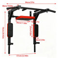 Wall-Mounted Pull-up Bar Fitness Horizontal Bar Multifunctional Dip Station With Eyelets 200kg Capacity Upper For Gym Accessory