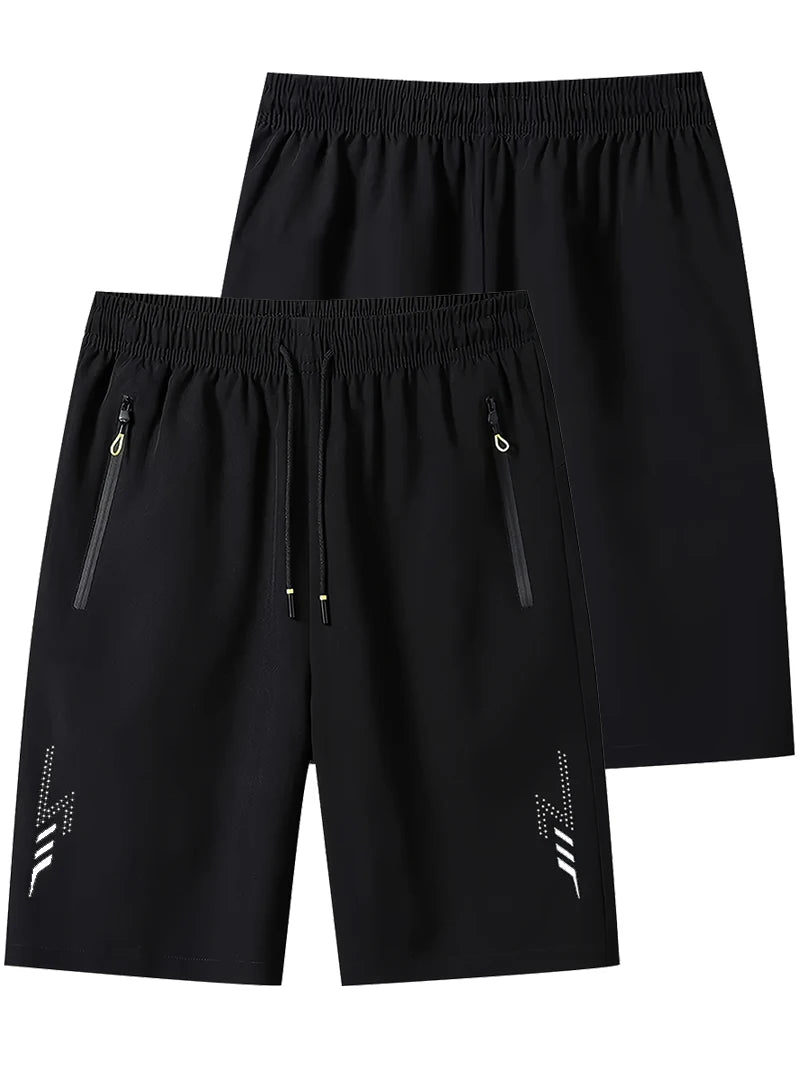 Shorts de sport pour homme, été, séchage rapide, shorts d'entraînement, fitness, cordon de serrage, léger, bas de survêtement athlétique, vêtements de course à pied