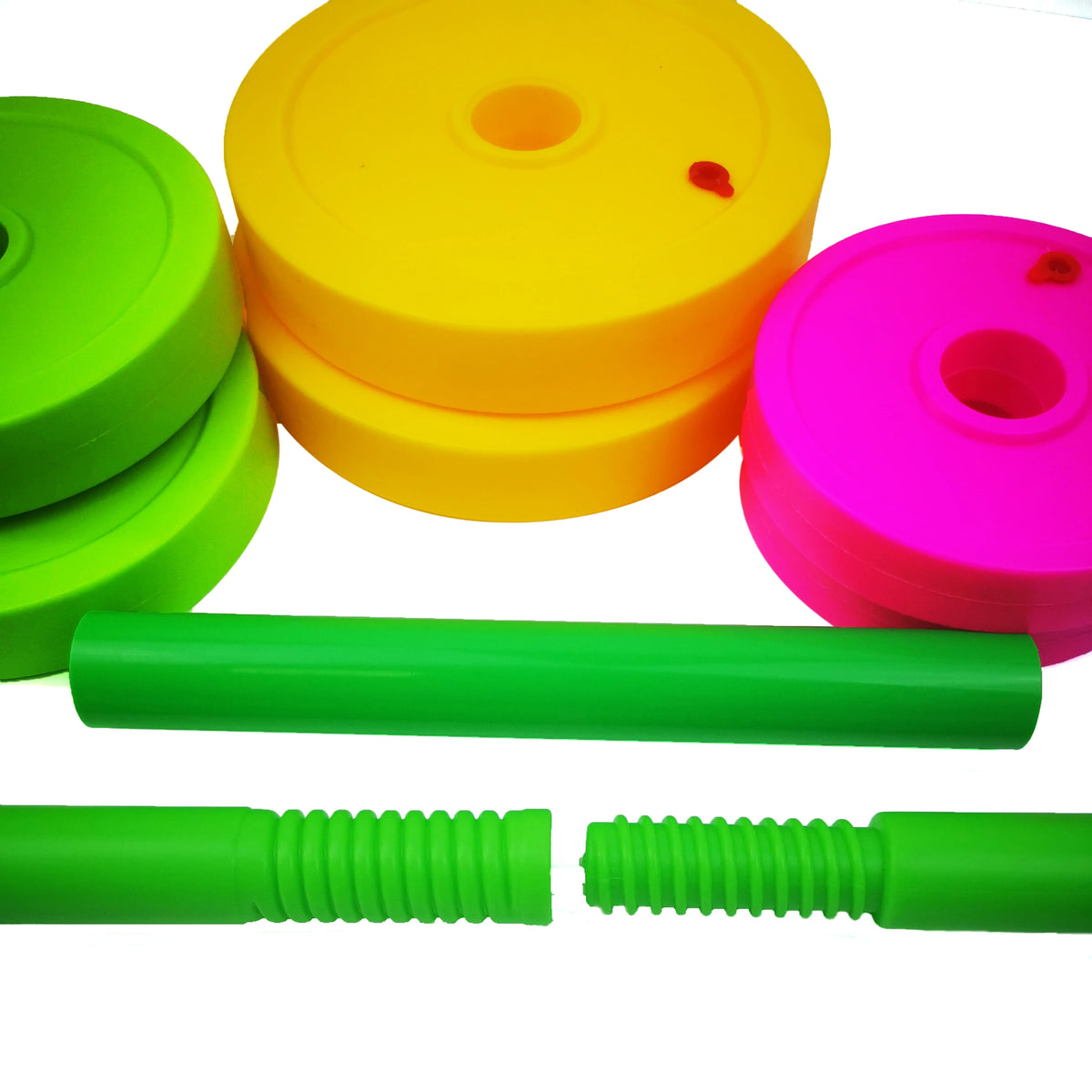 Kid Dumbbell Fitness Weightlifting Barbell Kettlebell For Sport Toy Indoor Outdoor Children FitnessEquipment Plastic Adjustable
